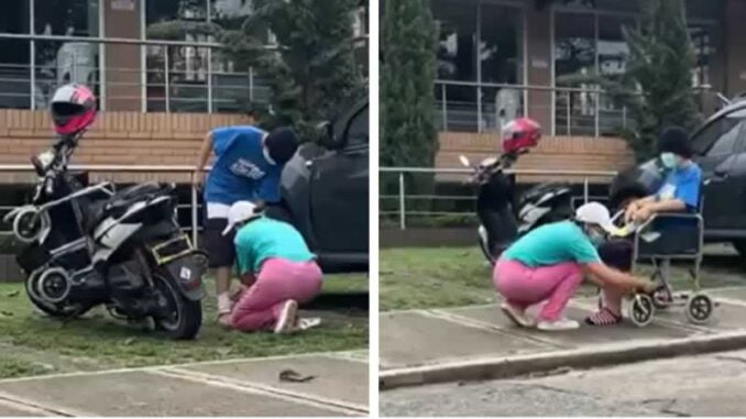 Ciudadano confronta a una mujer mientras “transforma” a su hija para pedir limosna