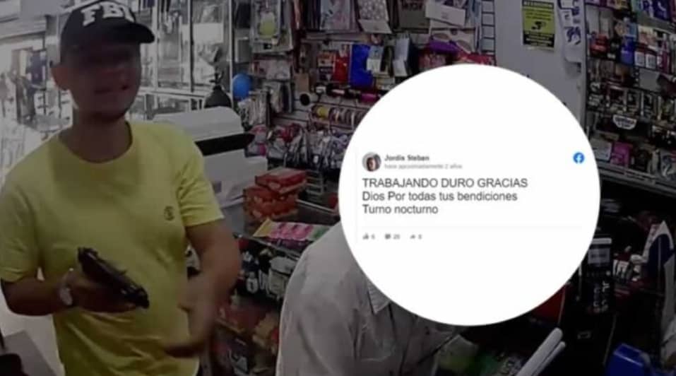 Descarado ladrón robaba y en redes sociales le daba gracias a Dios (VIDEO)