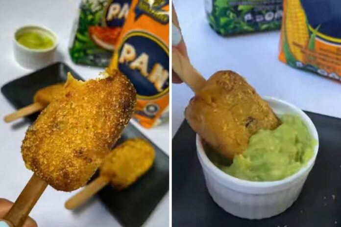 «Arepaleta» una nueva manera de hacer arepas es tendencia en las redes (VIDEO)