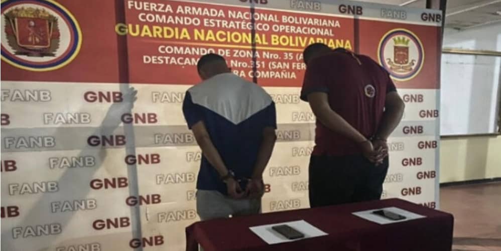 Detenidos dos miembros del Tren de Aragua en Apure Detenidos dos miembros del Tren de Aragua en Apure
