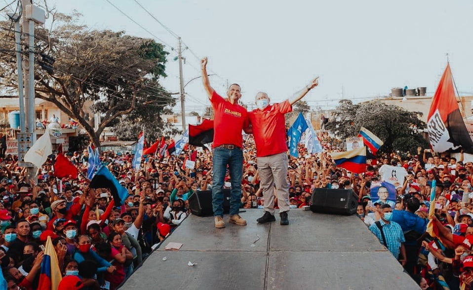 Diosdado Cabello y Omar Prieto cierran campaña en San Francisco