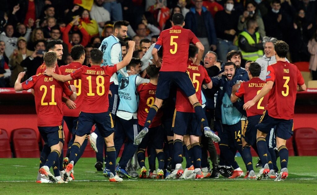 España aseguró su pase al mundial Catar 2022