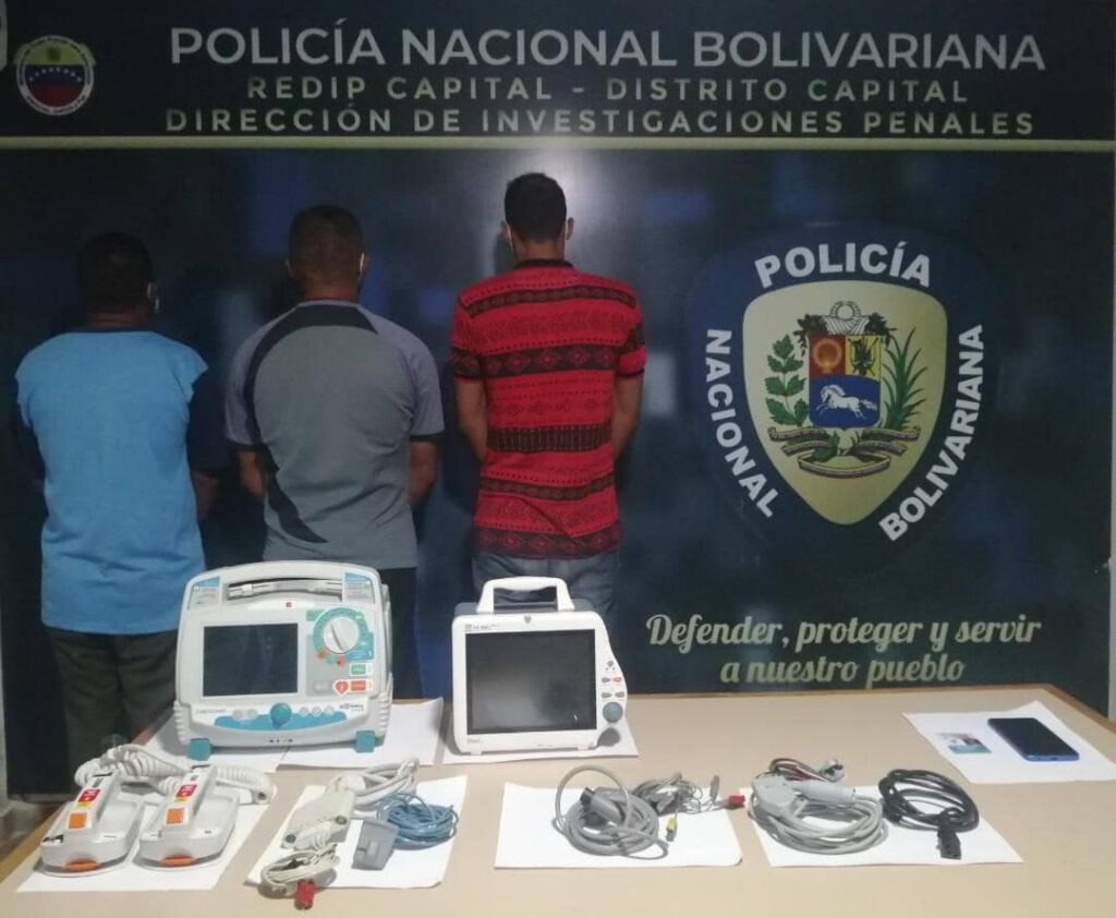 Detenidos responsables del robo en el Hospital Militar de Caracas el pasado 24-dic