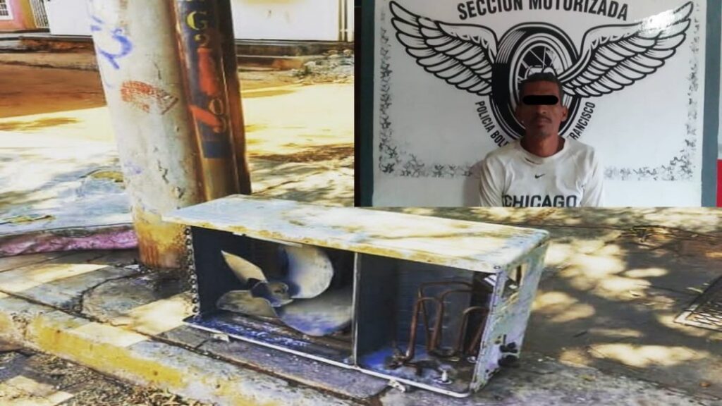 Sujeto es apresado cuando robaba en el liceo Eduardo Mathias Lossada en San Francisco