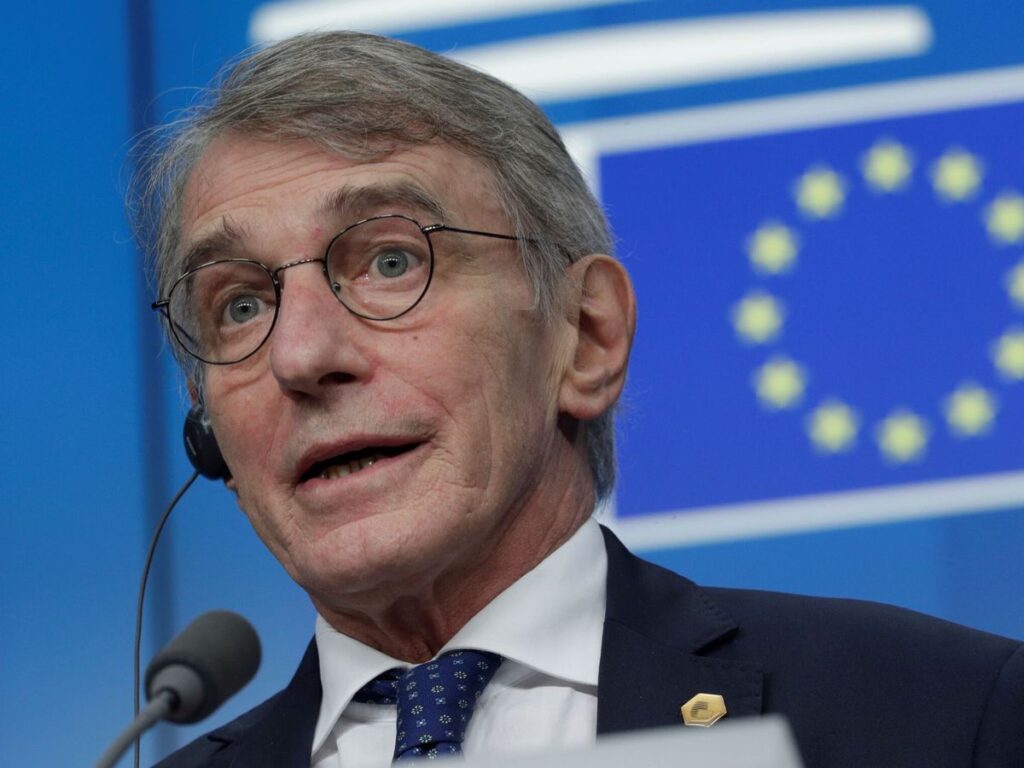 David Sassoli presidente del Parlamento Europeo falleció por complicaciones en su sistema inmunitario