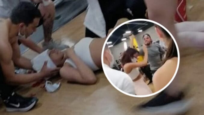 ¡UNA LOCURA! Sujeto golpeó a una joven en un gimnasio de Bogotá por usar una máquina (VIDEO)