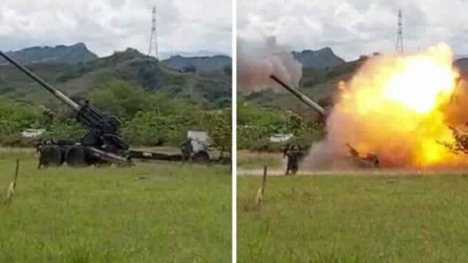 Cañón explota durante entrenamiento militar en Colombia (VIDEO)