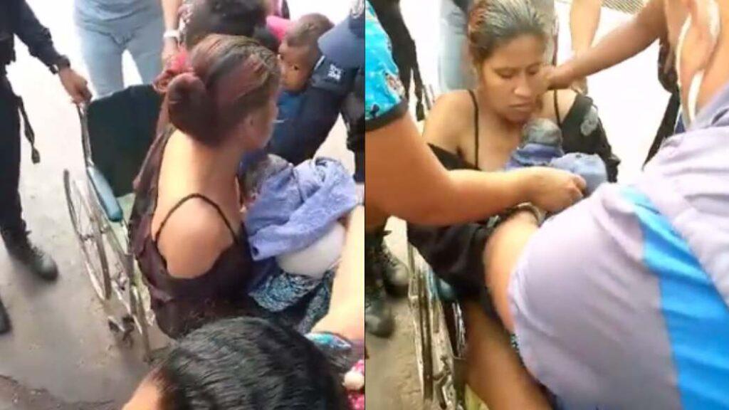 Mujer da a luz en una unidad de transporte público, oficiales de la policía de Coche ayudaron con la labor de parto (VIDEOS)