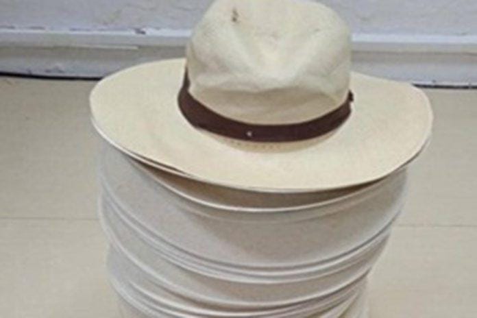 Incautaron 498 sombreros impregnados de cocaína en Amazonas