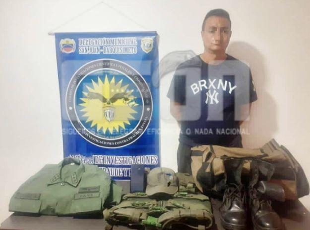 CICPC arrestó a falso GNB en el estado Lara