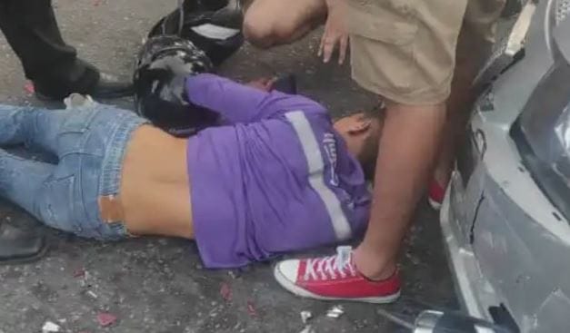 Motorizado de la empresa Yummy Rides fue arrollado en Maracaibo (VIDEO)