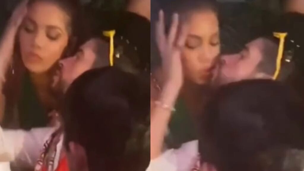 El beso robado a Bad Bunny en plena fiesta que se ha vuelto viral en redes (VIDEO)