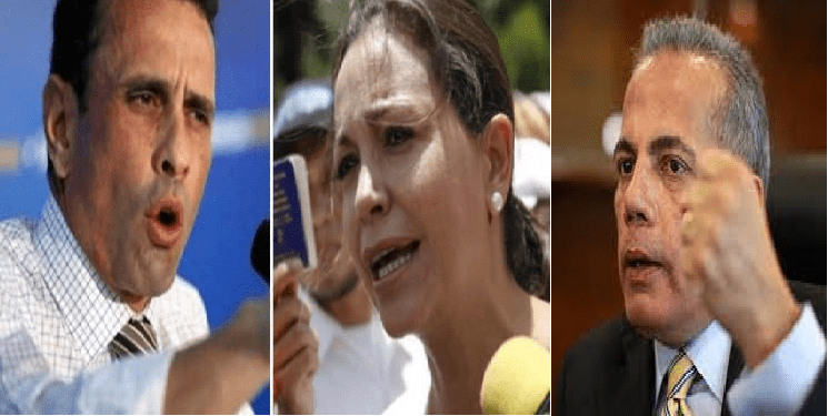 Datanálisis: Manuel Rosales, María Corina Machado y Henrique Capriles lideran respaldo opositor pero con un rechazo que supera el 57%