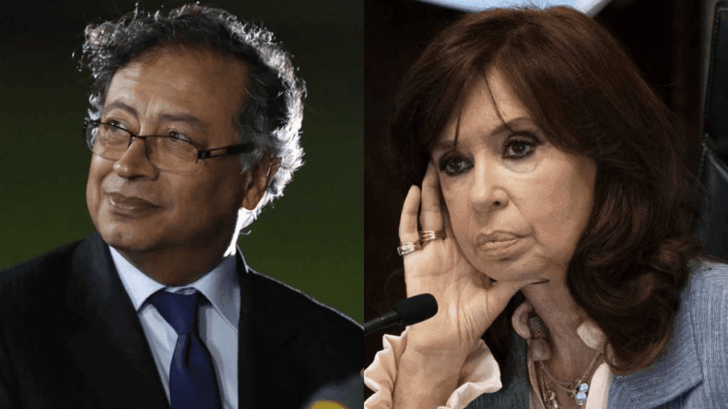 Gustavo Petro manifiesta su respaldo a Cristina Fernández de Kirchner, acusada de corrupción en Argentina