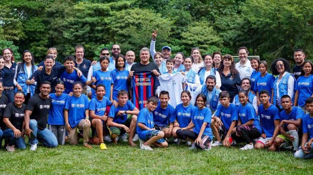 FC Barcelona visitó frontera con Venezuela para apoyar migrantes y desplazados