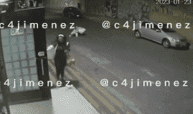 ¿Los padres del año? Pareja escapa de balacera y deja tirada en el piso a su hija