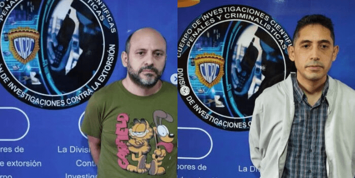 Capturan a dos hombres por extorsionadores en Caracas