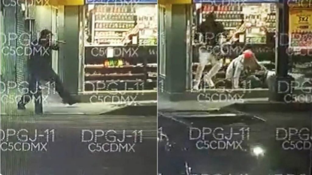 Policía se enfrentó solo a cuatro ladrones y se convirtió en el héroe del día (Video sensible)