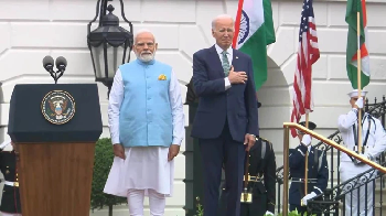 Lo hizo de nuevo: Biden entró en un lapsus y confundió el himno de la India con el de EEUU