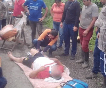 Lesionado tras caer a un abismo de 50 metros en vía a Fundación