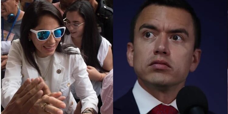 Luisa González y Daniel Noboa toman ventaja en las elecciones de Ecuador, según cifras oficiales