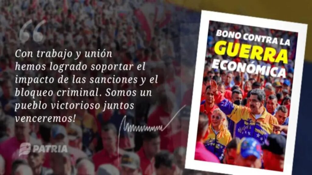 Bono de Guerra Económica: estas son las fechas de agosto