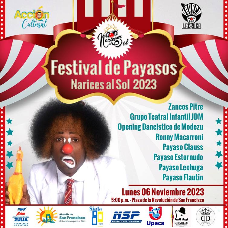 El Festival de Payasos “Narices al Sol 2023” llega a Maracaibo y San Francisco