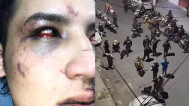 VIDEO SENSIBLE: Graban a una veintena de policías golpeando a pareja LGBT