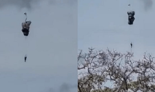 Sargento se lanzó desde un helicóptero y su paracaídas no abrió (Video)