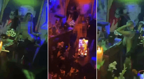 Escándalo en Chile por las imágenes del velorio de un narco: una fiesta con baile, desnudos, pistolas y mucha droga