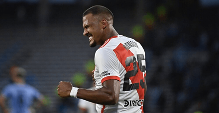 ¡CABEZAZO IMPARABLE! Golazo de Salomón Rondón en la victoria de River Plate