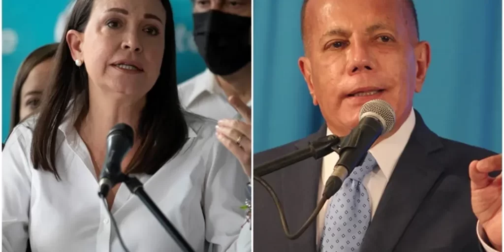 María Corina Machado y Manuel Rosales se reunieron para “discutir escenarios” sobre la inscripción de la candidatura presidencial