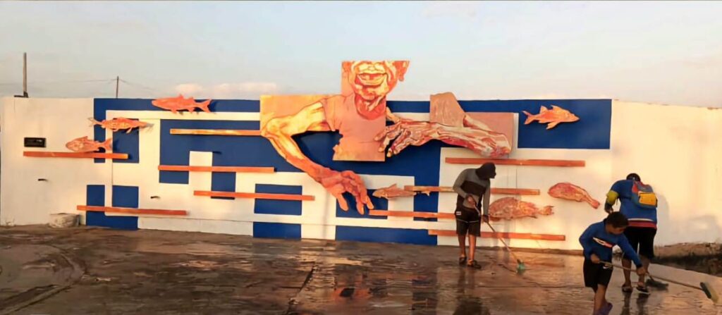 Pescadores de Santa Rosa de Agua exigieron a la Alcaldía de Maracaibo restitución del monumento «La Abuela de Pescadores» (FOTOS+VIDEO)