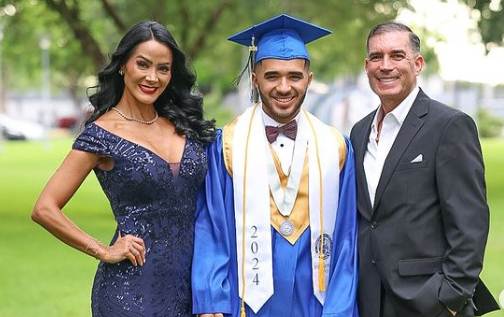 CON ORGULLO: Norkys Batista celebró la graduación de su hijo Sebastián (FOTOS)