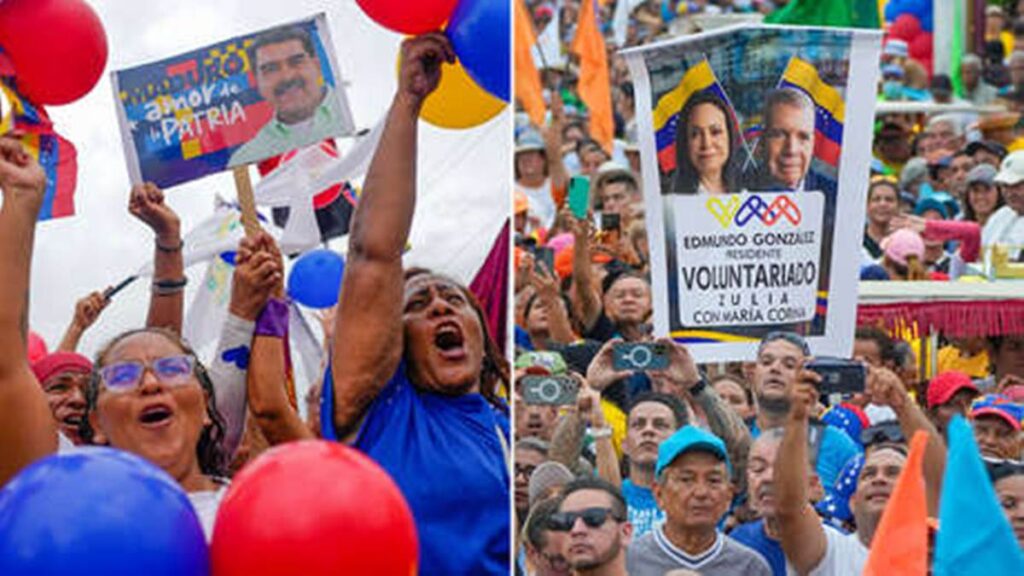 Miles de venezolanos salieron a las calles para apoyar a los candidatos en el inicio de la campaña electoral