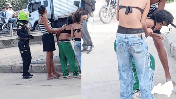 TRIFULCA EN COLOMBIA: Joven resultó herido porque le enterraron un cuchillo en la cabeza (VIDEO)
