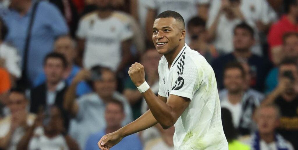 Así fue el primer gol de Mbappé con el Real Madrid en la Champions League en el Bernabéu