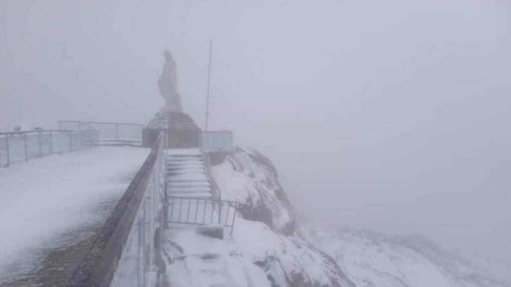 La extraordinaria Nevada en la estación Pico Espejo este domingo 1Sep (VIDEO)