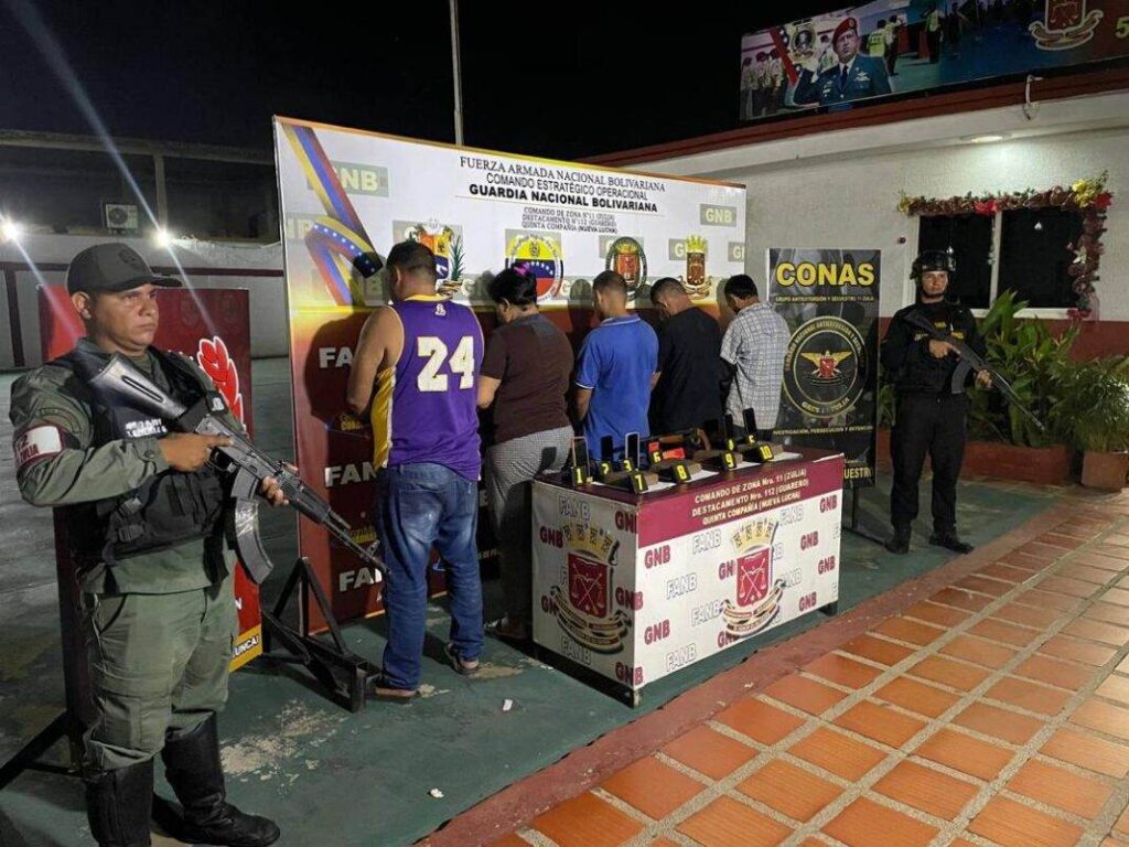 Capturados 5 traficantes de drogas con envoltorios de marihuana en Zulia Drogas