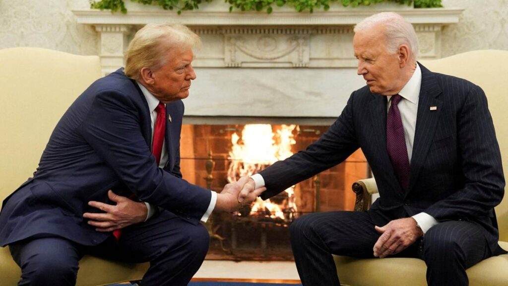 Se reúnen Joe Biden y Donald Trump en la Casa Blanca Casa Blanca