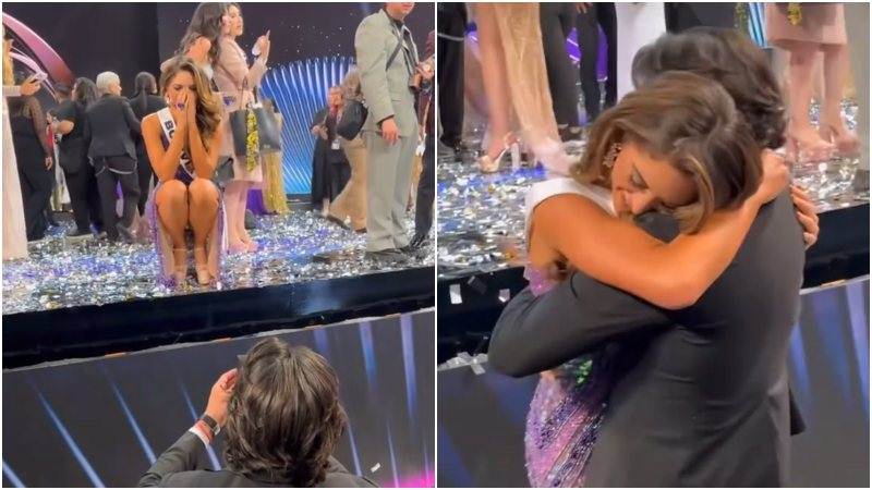 Le pidieron matrimonio a concursante latina en plena tarima del certamen de Miss Universo | VIDEO VIRAL Universo