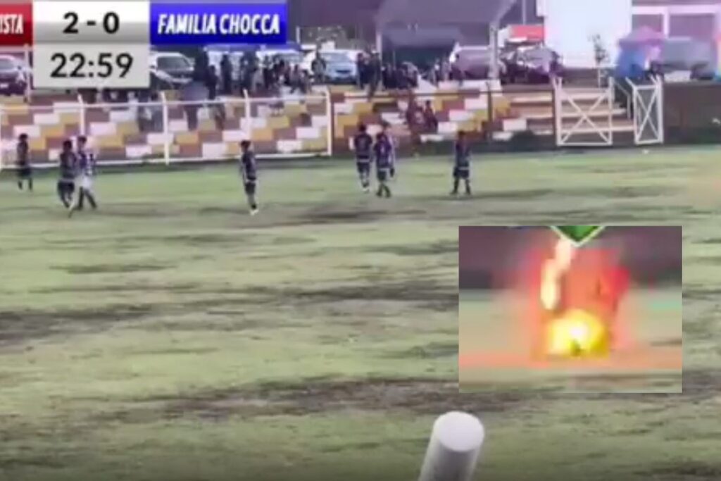 Rayo cayó en pleno partido de fútbol y mató a un jugador rayo