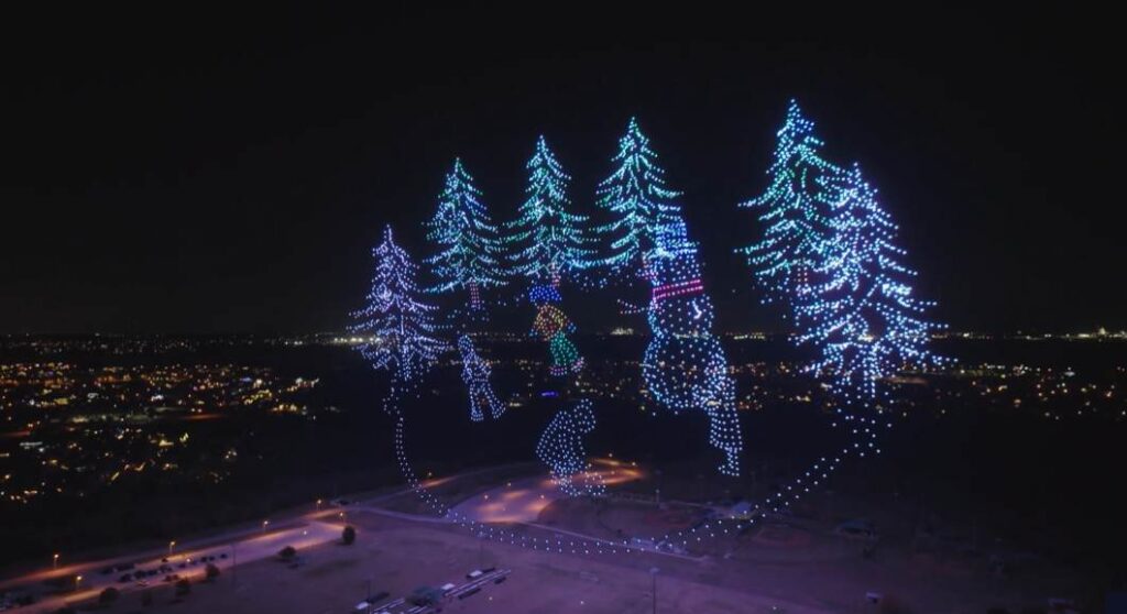 El impresionante espectáculo de drones en EE.UU. que rompió un récord Guinness | VIDEO récord Guinness