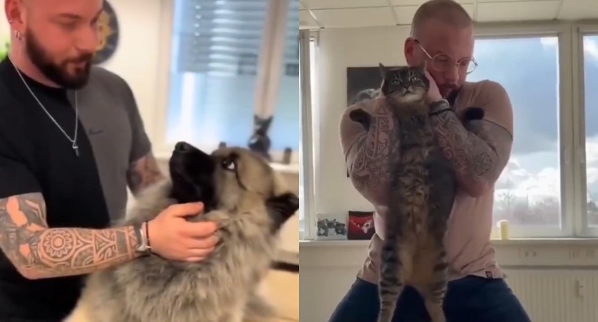 ¡ES VIRAL! Así es la conmovedora reacción de mascotas a los tratamientos del quiropráctico más viral de las redes quiropráctico