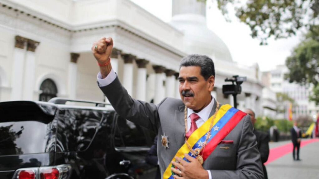 Presidente Maduro llega al Palacio Federal Legislativo para prestar juramento ante la AN para un nuevo mandato Maduro juramento AN