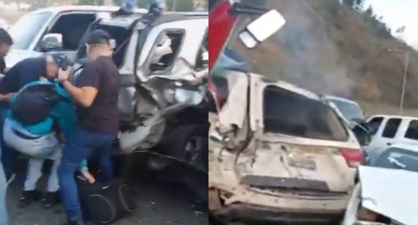 Aparatoso accidente en la bajada de Tazón dejó dos muertos y varios heridos | Detalles accidente Tazón