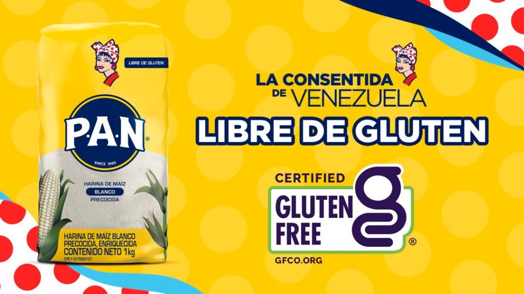 P.A.N.: La primera harina precocida de maíz con certificación GFCO libre de gluten en Venezuela P.A.N.