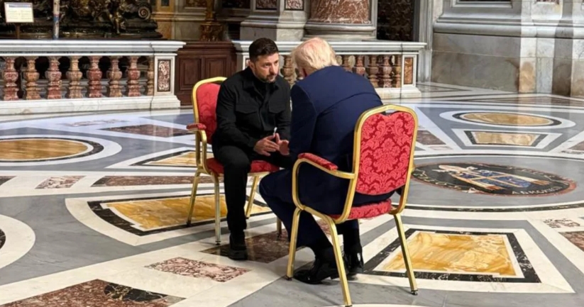 Zelensky y Trump sostuvieron una reunión «productiva» antes del funeral del papa Francisco