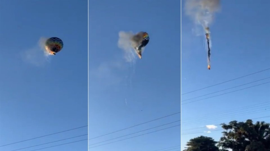Tragedia en Brasil: globo aerostático se desploma y deja al menos ocho muertos globo