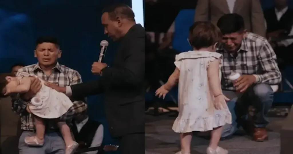 Niña paralítica camina tras recibir oración: «Jesús vive y sana» pastor Harrigan